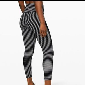 Lululemon wunder under striped legging